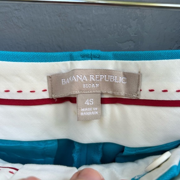 Banana Republic Blue Sloan Pant, size 4S - Picture 10 of 11